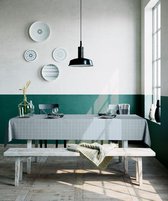 Mistral Home Tafelkleed - 150x250 cm - Gerecycleerd Tafellaken - Duurzaam - Katoen Polyester - Lichtblauw