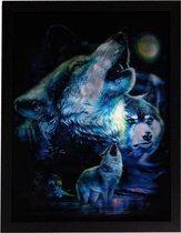 3d schilderij Wolf 3 afbeeldingen