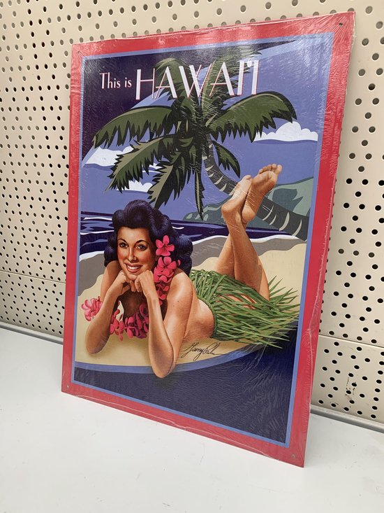 wand decoratie poster 30x 40 cm hawaii