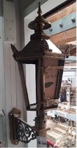 Prachtige Bronzen Wand lamp met rechte arm