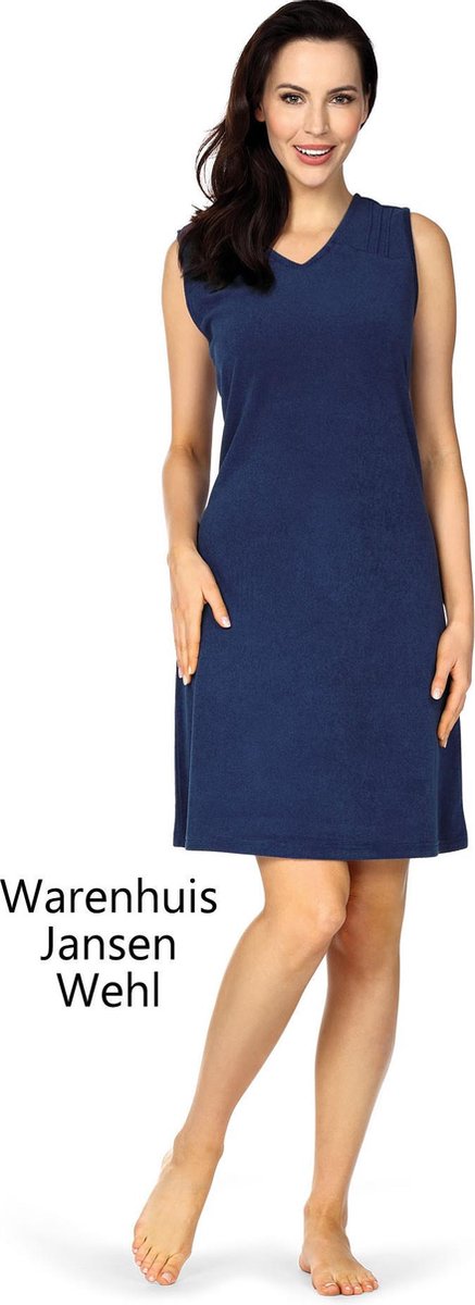 Dames Strandjurk / Beachdress  in de kleur Turqoise / aquablauw maat 44/46