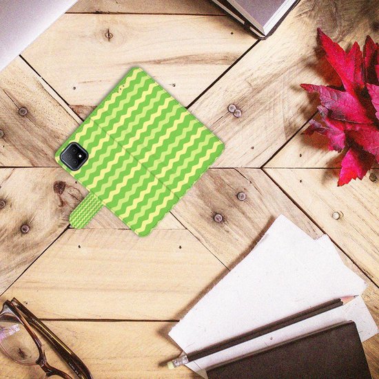 Portefeuille OPPO A73 5G Housse pour Green Waves