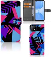 Portefeuille OPPO A73 5G Cuir PU Portefeuille pour Funky Triangle