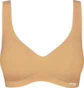 Sloggi Women ZERO Feel Bralette - zachte dames top zonder beugel - beige -  Maat: L