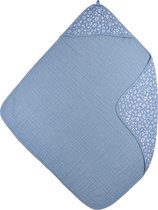 Meyco hydrofiele badcape Bubbles - Denim - 90x90 cm