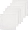 foto van Meyco biologische hydrofiele monddoekjes - 6-pack - wit - 30x30 cm