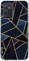 Casetastic Samsung Galaxy A52 (2021) 5G / Galaxy A52 (2021) 4G Hoesje - Softcover Hoesje met Design - Navy Stone Print