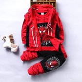 Trainingspak - Outfit - Zwart/Rood - Maat 100