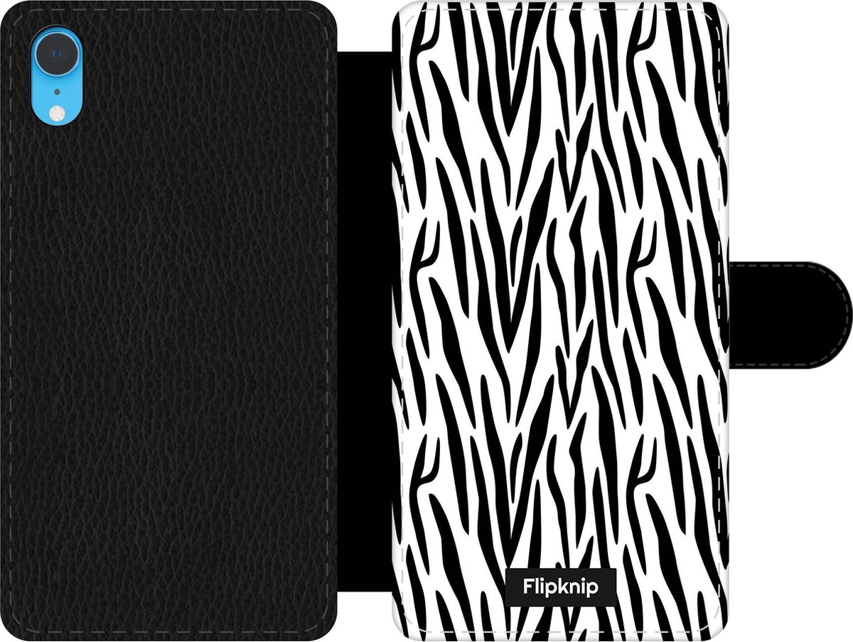 Wallet case - geschikt voor iPhone Xr - Zebraprint