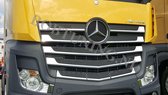 Rvs grill lijsten Mercedes Actros MP4 2011-2020 | MP5 2021-