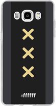 Samsung Galaxy J5 (2016) Hoesje Transparant TPU Case - Ajax Europees Uitshirt 2020-2021