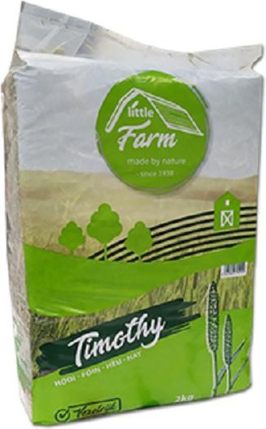 Mijten Hooi - Timothy Little Farm - Konijnenvoer en Knaagdierenvoer - 2 kg