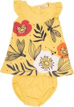 Babybol Geel Zomer Jurkje Flowers - 104