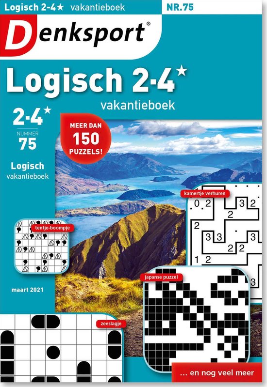 Kerkbank Huisje Beugel Denksport puzzelboek Logisch 2-4* vakantieboek editie 75 | bol.com
