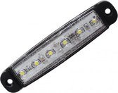 Markeerlicht LED - Wit opbouw - 6 leds - auto verlichting