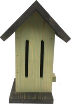 Vlinderhuis - Insectenhotel van hout groen / grijs