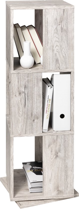 Draaikast open ontwerp 34x34x108 cm (zand)