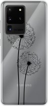 Samsung Galaxy S20 Ultra - Smart cover - Zwart - Paardenbloem