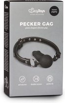 Ball gag met siliconen bal - Zwart - BDSM - Bondage - BDSM - Zweepjes en Knevels