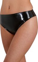 Latex Slip - Large - Zwart - BDSM - Fetish Kleding Dames -  Dames Lingerie - Strings