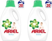 Ariel Vloeibaar Wasmiddel - Baby - 2 x 20 wasbeurten - 2 x 1100 ml