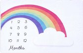 Lexilou Milestone mat - Rainbow - Maandmat Baby - Fotomat - Kraamcadeau - babyshower