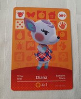 Amiibo animal crossing new horizons origineel Eu diana 089 kaart