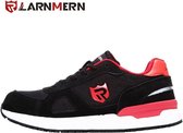 Larnmern - Werkschoenen Dames - Veiligheidsschoenen Dames - Veiligheidsschoenen Heren - Werkschoenen Heren - Veiligheidsschoenen Sneakers - Unisex - Sportief - Lichtgewicht - Maat 42 - Zwart/