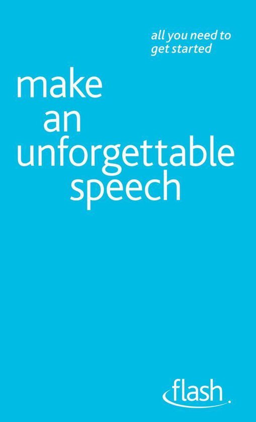 Make An Unforgettable Speech: Flash - cover