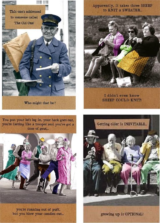 Grappige kerstkaart met foto in tijdschrift