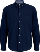Tom Tailor Lange mouw Overhemd - 1023882 Marine (Maat: XXL)