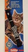 Nobby halsband kat zwart met strikje