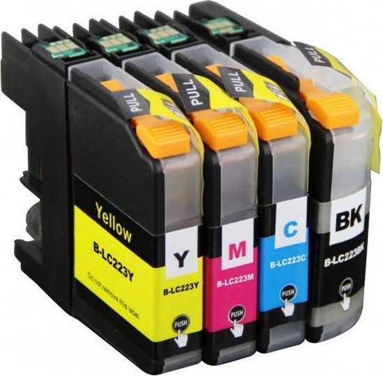 Inktcartridge compatibel voor Brother LC223 XL Multipack 4 kleurenui (bk 20  ml ) kleur... | bol.com