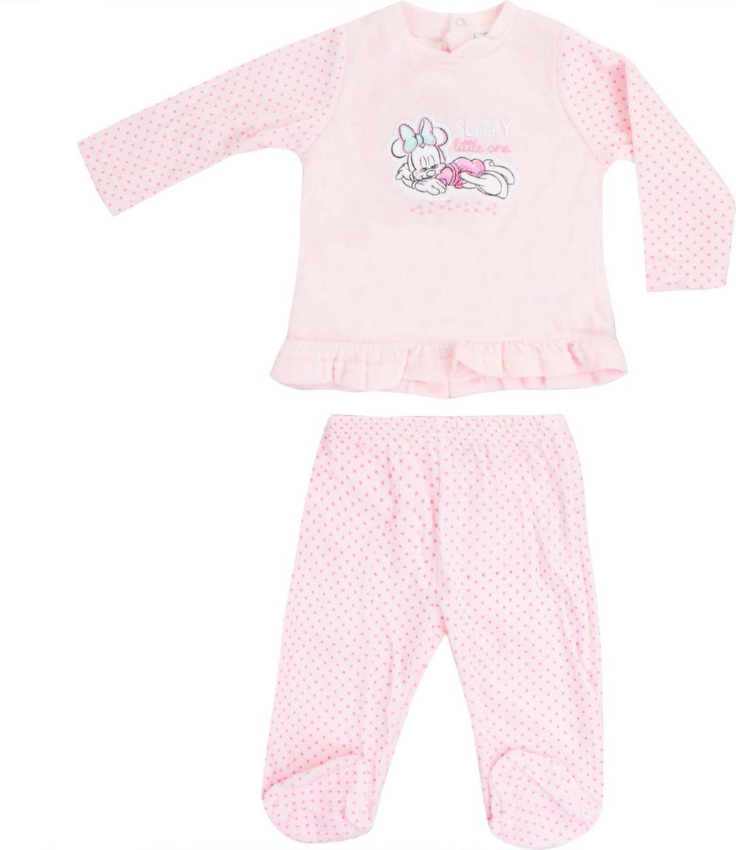 Disney Minnie Mouse velours babyset maat 48/50 (0 maanden - 48 cm)