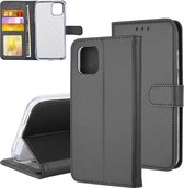 Apple Iphone 11 Zwart bookcase hoesje - Walletcase - Hoogwaardig kunstleer