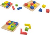 Playwood geometrische vormen leren tangram blokpuzzel u krijgt geleverd 3 puzzels
