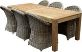 Roma Krista dining tuinset 240x100xH77 cm 7 delig rotan