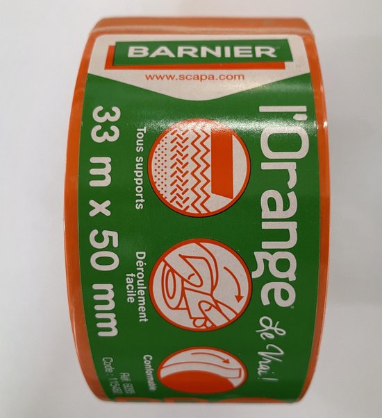 Barnier tape 6095 L'orange Pro | bol.com