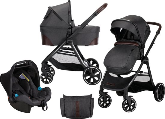 X Adventure 3 in 1 Kinderwagen Xline V2 - Dark Grey | bol.com