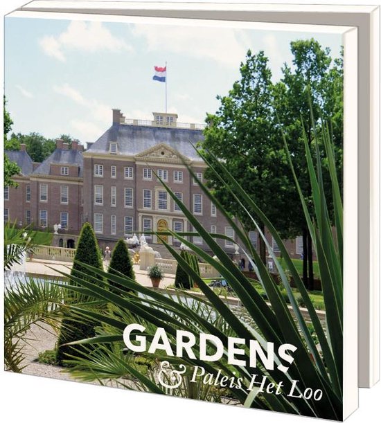 Kaartenmapje met env, vierkant: Gardens, Paleis Het Loo