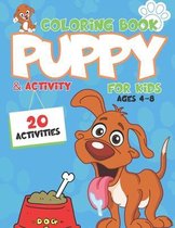 Puppy Coloring Book for Kids ages 4-8