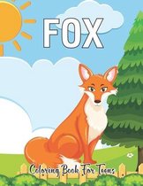 Fox Coloring Book For Teens