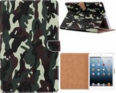 Apple iPad 10.2 Hoes (2019 /2020) Camouflage Design Booktype Kunstleer Hoesje