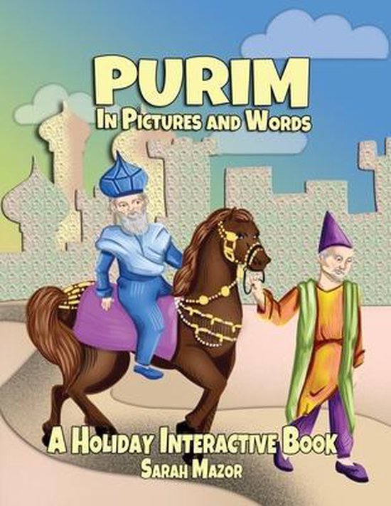 Jewish holiday interactive books for children purim in pictures and