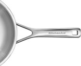Poêle à Frire Multi Plis KitchenAid - 20 cm - Acier Inoxydable - Induction