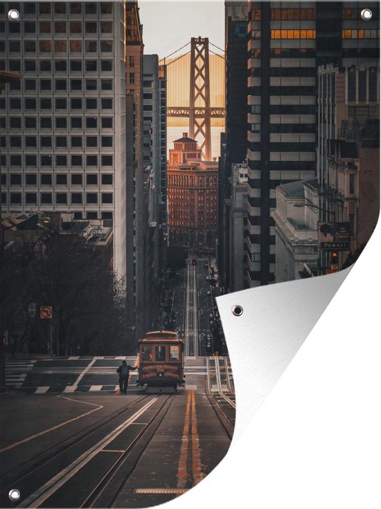 Poster Vintage San Francisco California Sur Toile - 30 X 45 Cm - Décoration Murale Intérieure, Sans Cadre Ou Avec Cadre