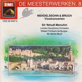 De Meesterwerken - 8 - Mendelssohn & Bruch Vioolconcerten Sir Yehudi Menuhin