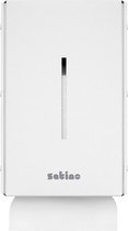 Satino - Handdoekdispenser - Wit - Voor handdoekpapier - Z-vouw / interfold / W-vouw - Gemaakt van Karton