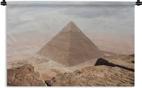 Tapisserie Pyramides de Gizeh - Vue depuis la Pyramide de Khéops Egypte  Tapisserie... | bol.com