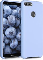 kwmobile telefoonhoesje voor Huawei Enjoy 7S / P Smart (2017) - Hoesje met siliconen coating - Smartphone case in mat lichtblauw